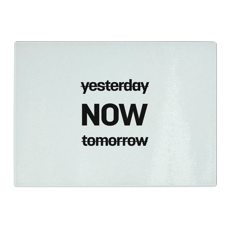 Now Typography Chopping Board, 0.4cm H x 28.5cm W x 39cm L
