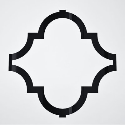 Panneaux de plafond décoratifs en acrylique très grand l 33 po x H 33 po x T 1/8 po Marrakech, noir