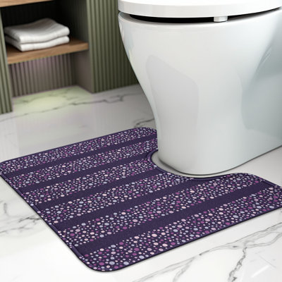 Tapis de salle de bain en U Asbtract