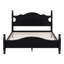 Structure de lit double en bois pleine grandeur, lit plateforme de style rétro avec support en lattes de bois-1065912771-1065912770
