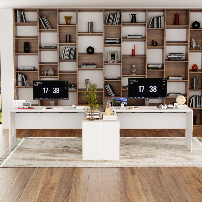 126"W Computer Desk 2 Person