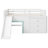 Low Loft Bed With Slide & Storage-740969081