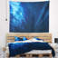 Tapisserie de neige tombant bleu Abstract-28502930