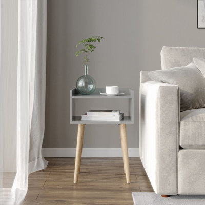 40cm W Solid Wood Bedside Table