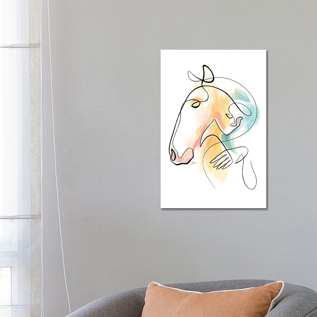 Equus No 15 / Horse Art by Dane Khy - Wrapped Canvas Painting