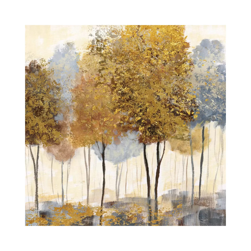 Metallic Forest II by Nan - Wrapped Canvas Print, Wrapped Canvas, 30.48 cm H x 30.48 cm W