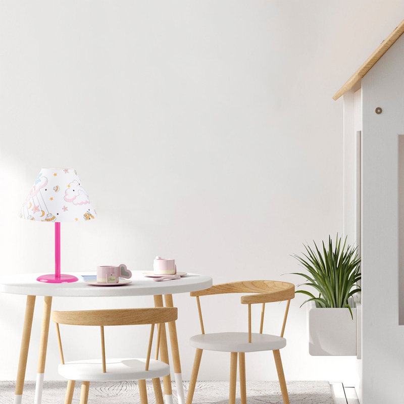 Lampe de table rose 18,11 po Rosena