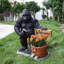Statue jardinière d'extérieur avec panneau de bienvenue pour décoration de jardin