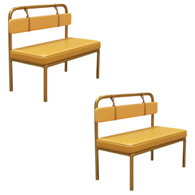 Faux Leather Upholstered Bench
