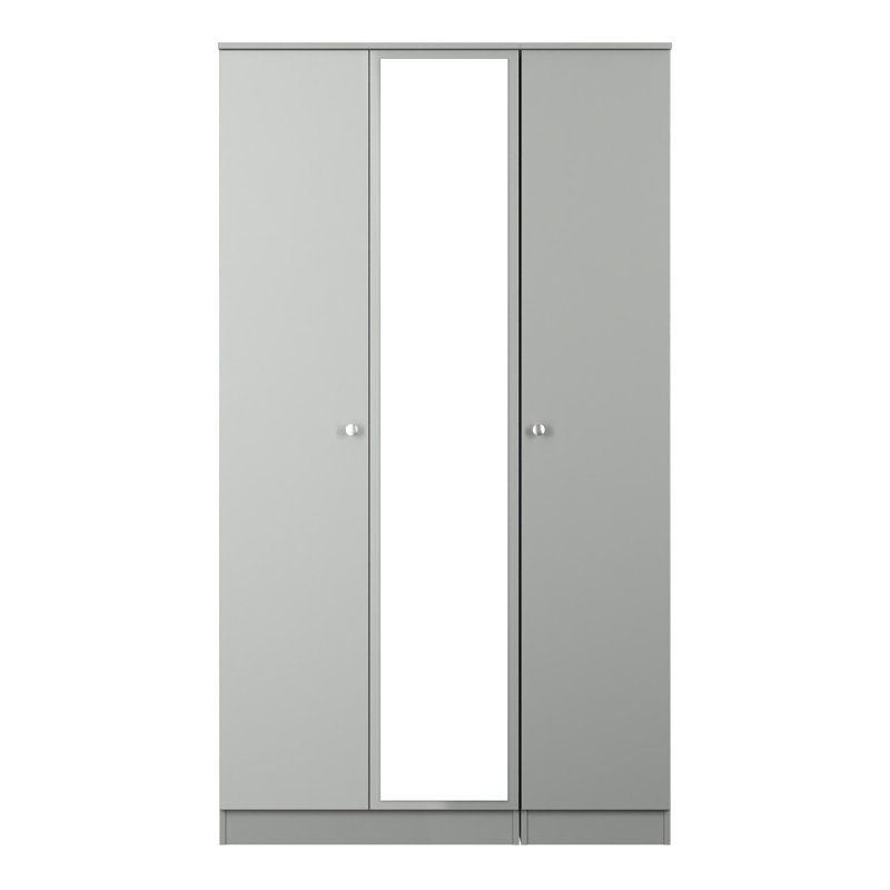 Borth Manufactured Wood Wardrobe, Uniform Grey/Dusk Grey