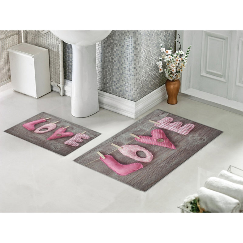 Ensemble de tapis de bain 2 pièces Dipa