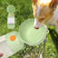 Mangeoire portative pour bouteille d'eau de marche pour chien, 10 x 3,14 x 3,54 po, vert
