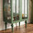 Modern Green Solid Wood Accent Cabinet