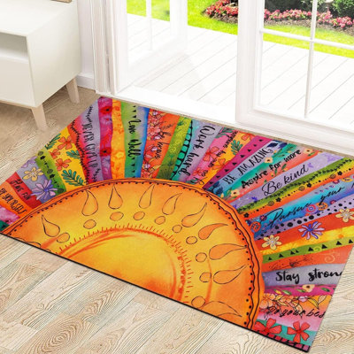 Tapis d'entrée Boho Sun Floral