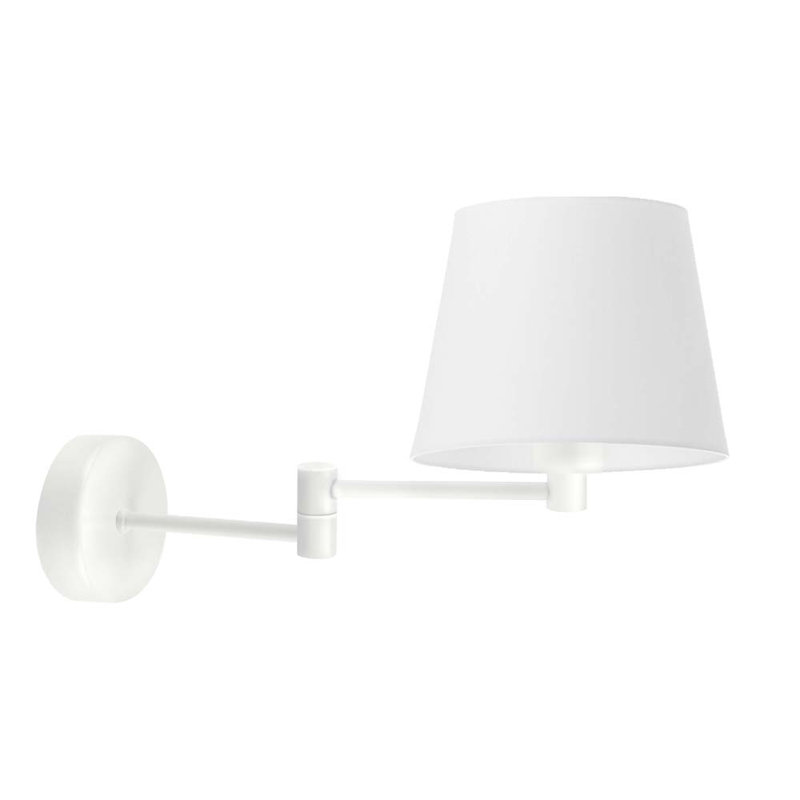 Ayannia Armed Sconce, White, White