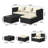 Plust 4-Person Seating Group with Cafe Table-809600556-809600557