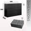 Commode 8 tiroirs avec grands tiroirs en tissu, noir-367015784