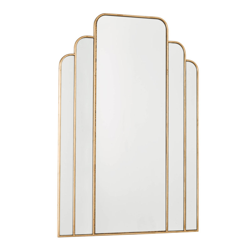 Chadha Wood Flat Wall Mirror