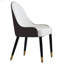 Round Marble Dining Table With Metal Base, Artificial Marble-342940016-342940017