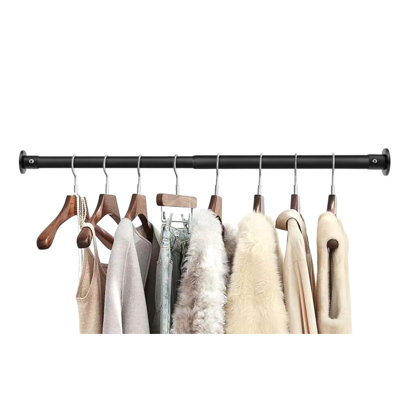 Closet Rods For Hanging Clothes, Adjustable Closet Rod, Stainless Steel Heavy Duty Closet Hanging Rod
