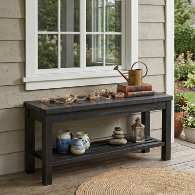 Banc de rangement droit 40 po avec lattes