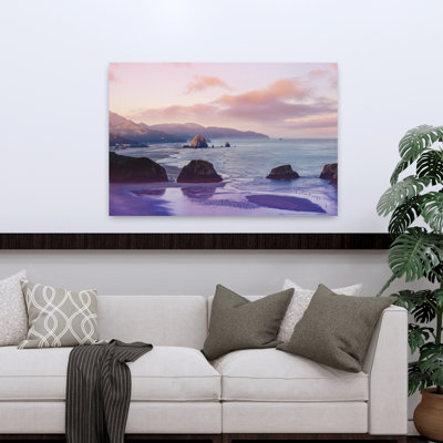 Rocks On The Beach, Cannon Beach, Oregon, Usa Abstract Contemporary Landscape Nature Wall Art
