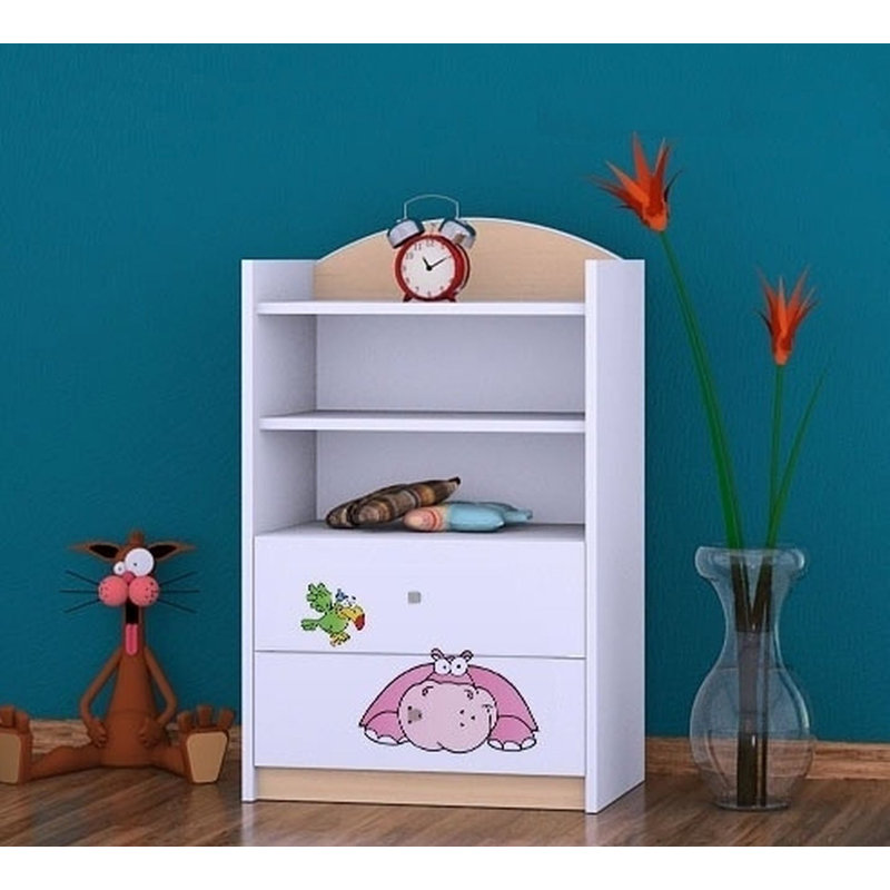 Annabel 96cm H X 60cm W Animals Kids Cube, Bright Pear