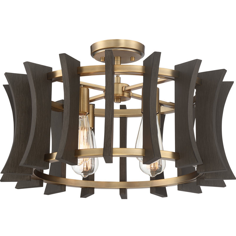 4 - Light Dimmable Drum Chandelier