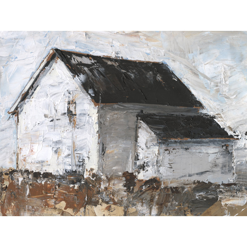 Abstracted Barn Scene II by Ethan Harper - Wrapped Canvas Print, 20 cm H x 30 cm W