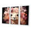 Fleur rose, couronne d'alpaga, art mural-693216680-693216599