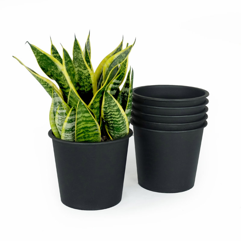 Pot rond en pépinière, pot de jardin en plastique avec drainage