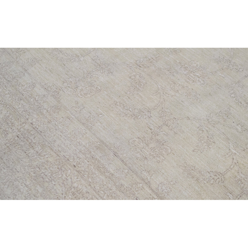 Ziegler Hand-Knotted High-Quality Ivory Area Rug
