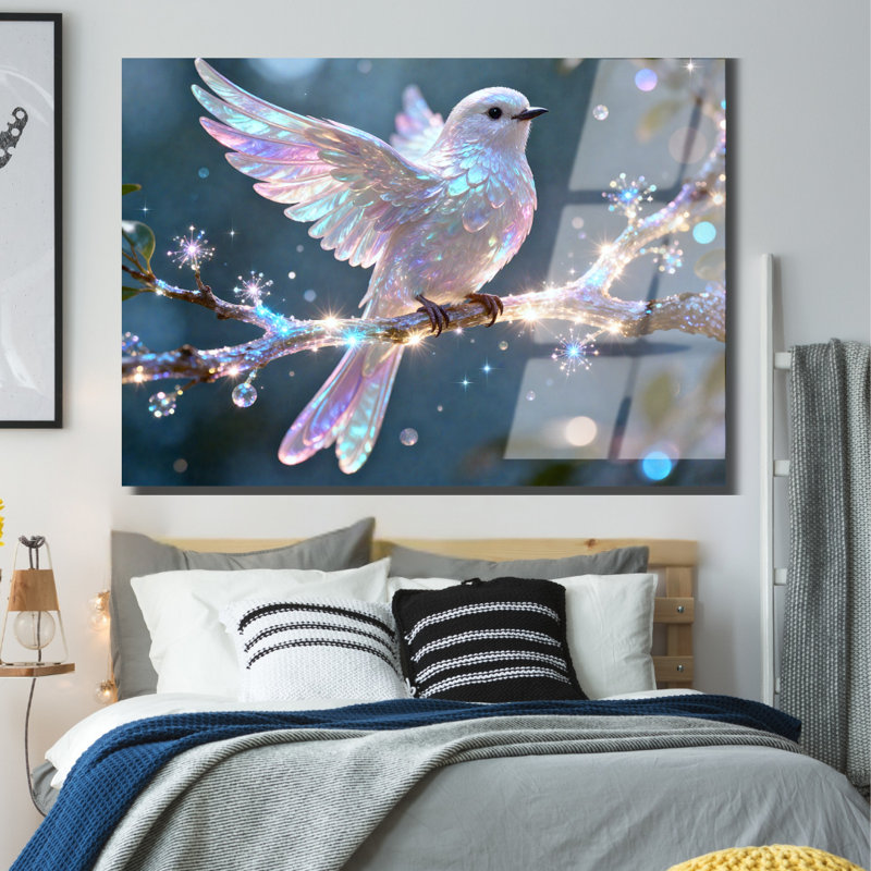Art mural cristal en verre trempé, H 20 po x l 30 po