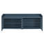 Banc à chaussures avec rangement et coussin, banc de rangement à volets vieillis avec charme rétro pour le salon, vestibule (bleu marine)-130151025