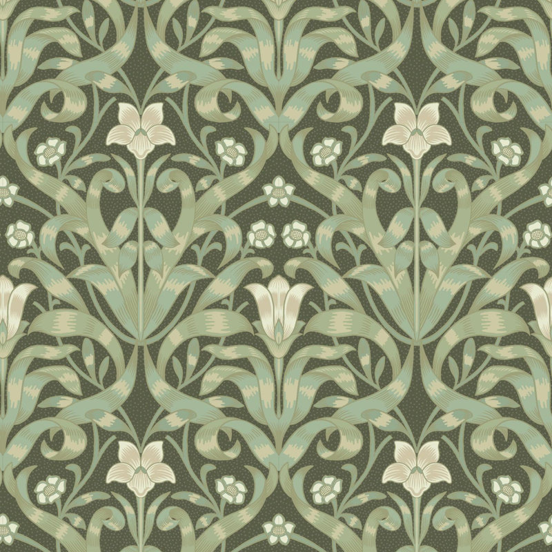 Ribbon Lily - Wallpaper, Ivy Night, Premium Paper