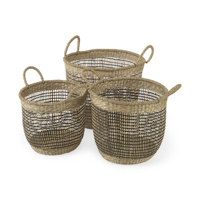 Bayou Breeze Triopas Seagrass Decorative Basket