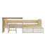 Ensemble de lit plateforme avec 2 tiroirs et 1 chaise et bureau Anashia-81750934