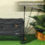Outsunny Folding Trolley on Wheels, Garden Cart with Openable Sides-111159931