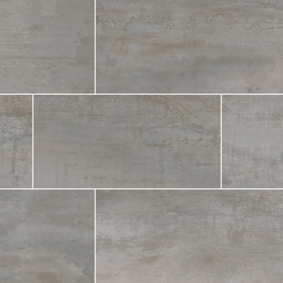 Vante 12 in. x 24 in. Matte Porcelain Metallic Look Floor and Wall Tile