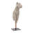 26" Torso Sculpture - Contemporary Abstract Decorative Home Art Display on Stand - Gray Polyresin Decor Statue for Home or Office