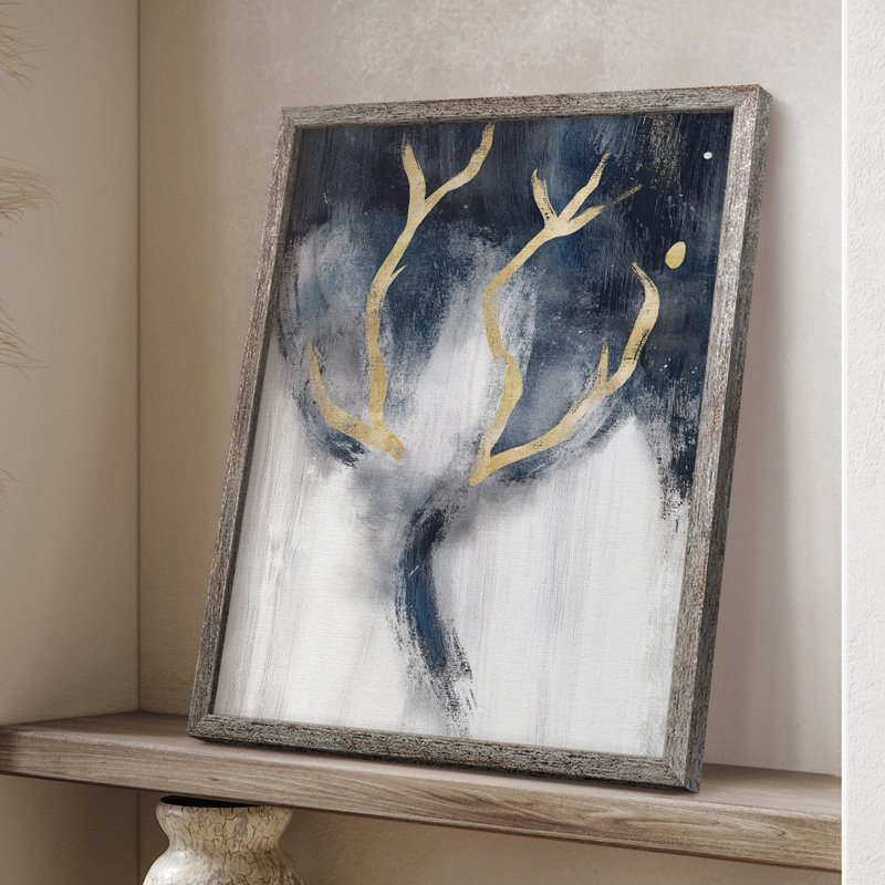 «Christmas Holiday Art CCXV III», reproduction d'art encadrée - bois massif, H 30 po x l 24 po