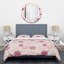 Ensemble de housse de couette mid-century roses-40702817