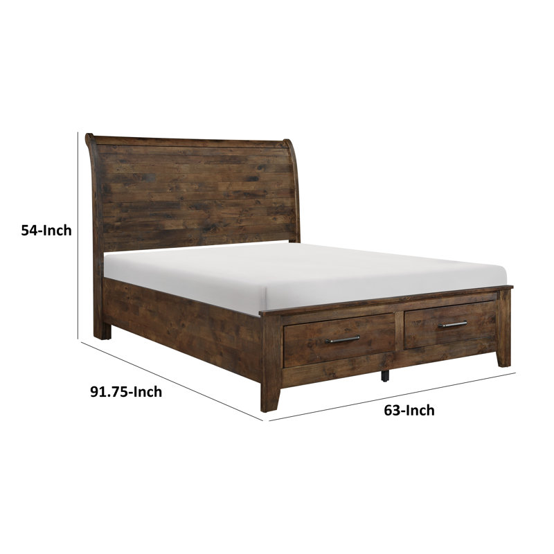 Jaliayah Sleigh Storage Bed