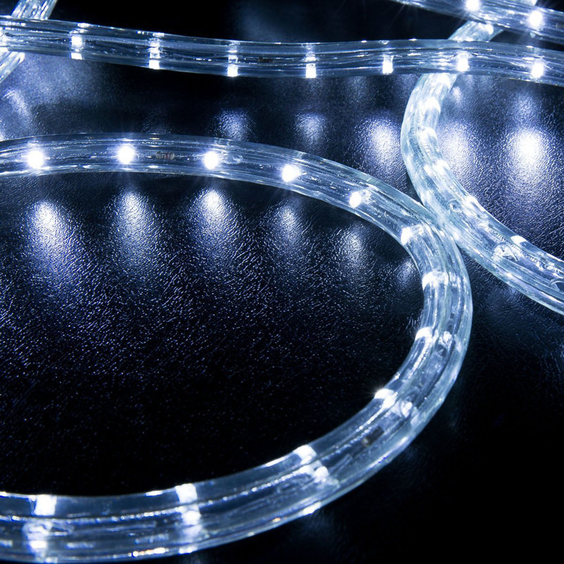 The Holiday Aisle Electric Rope Lights, Cool White, 150 ft