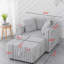 Simple modulaire gris de 44,9 po Ansari - Confortablement attrayant et élégant. Pour le salon de la chambre à coucher. Élévateur hydraulique, confortable et chic. Élément de rangement relevable. Matériaux de qualité utilisés. Structure en bois massif, rembourrage en mousse.-121570072