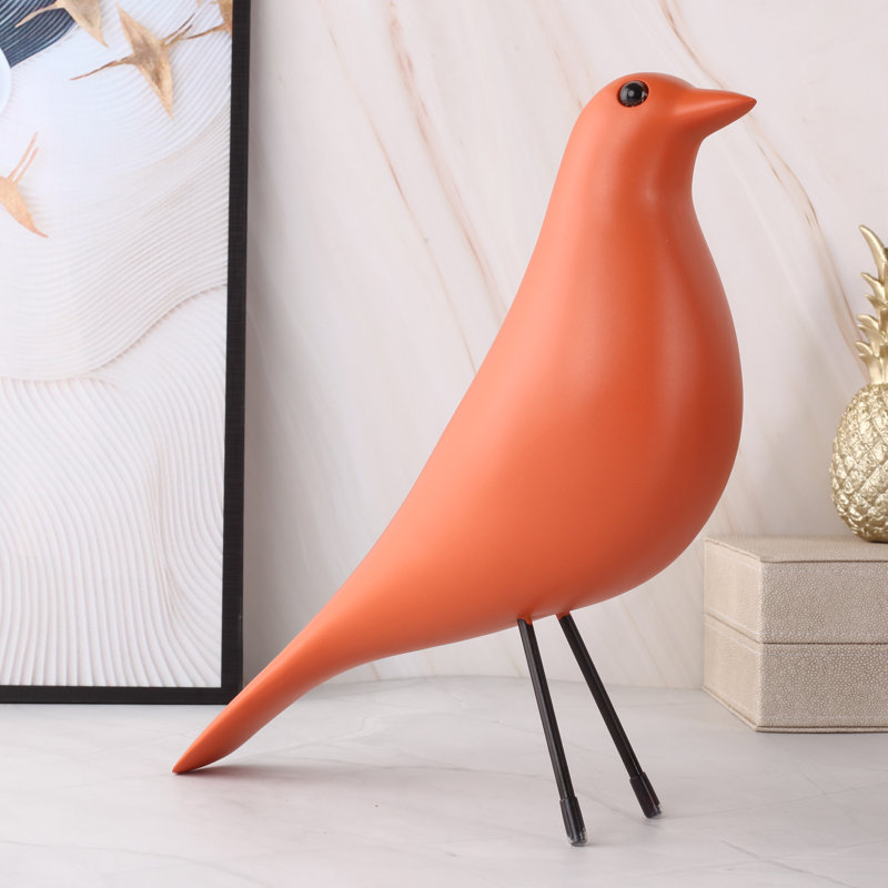 Animals Figurines & Sculptures, Orange, 10.2" H x 9.05" W x 3.4" D