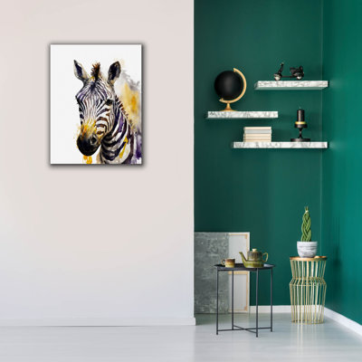 «Watercolor Zebra» par Svetlana Aleynikova, art mural sur toile