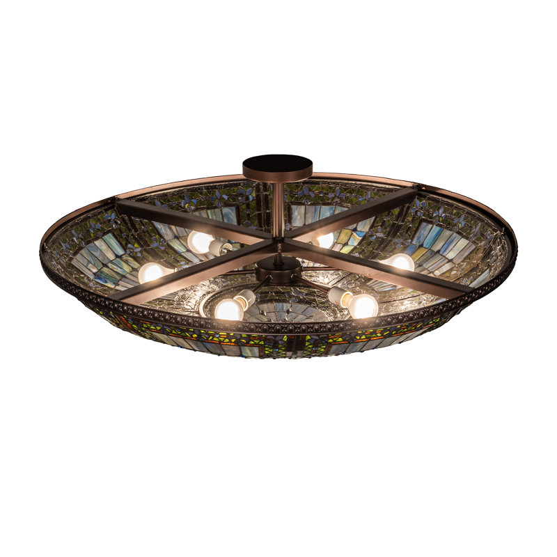 Fleur-de-lis 6 - Light Semi Flush Mount