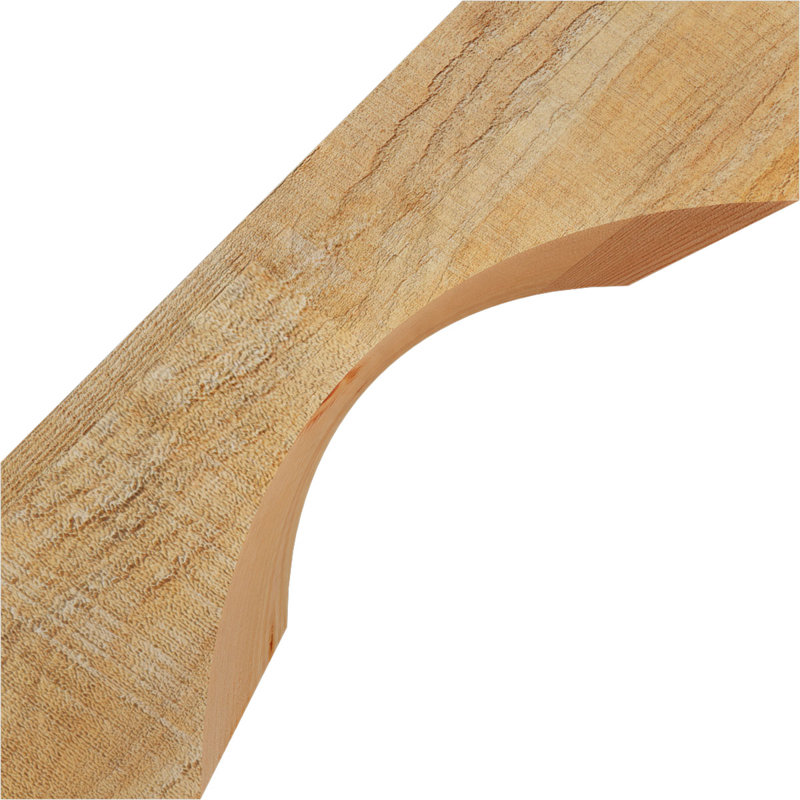 Attelle de genou Westlake, Sapin de Douglas, H 10 po x l 6 po x P 10 po, Brute
