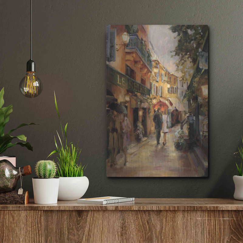«Evening in Paris» par Marilyn Hageman, art mural en métal, 24 po x 36 po, H 16 po x l 12 po